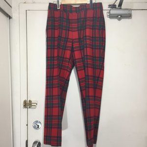 VINTAGE WOOL PLAID PANTS SIZE 34